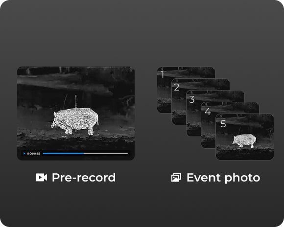 Recoil-activated pre-record